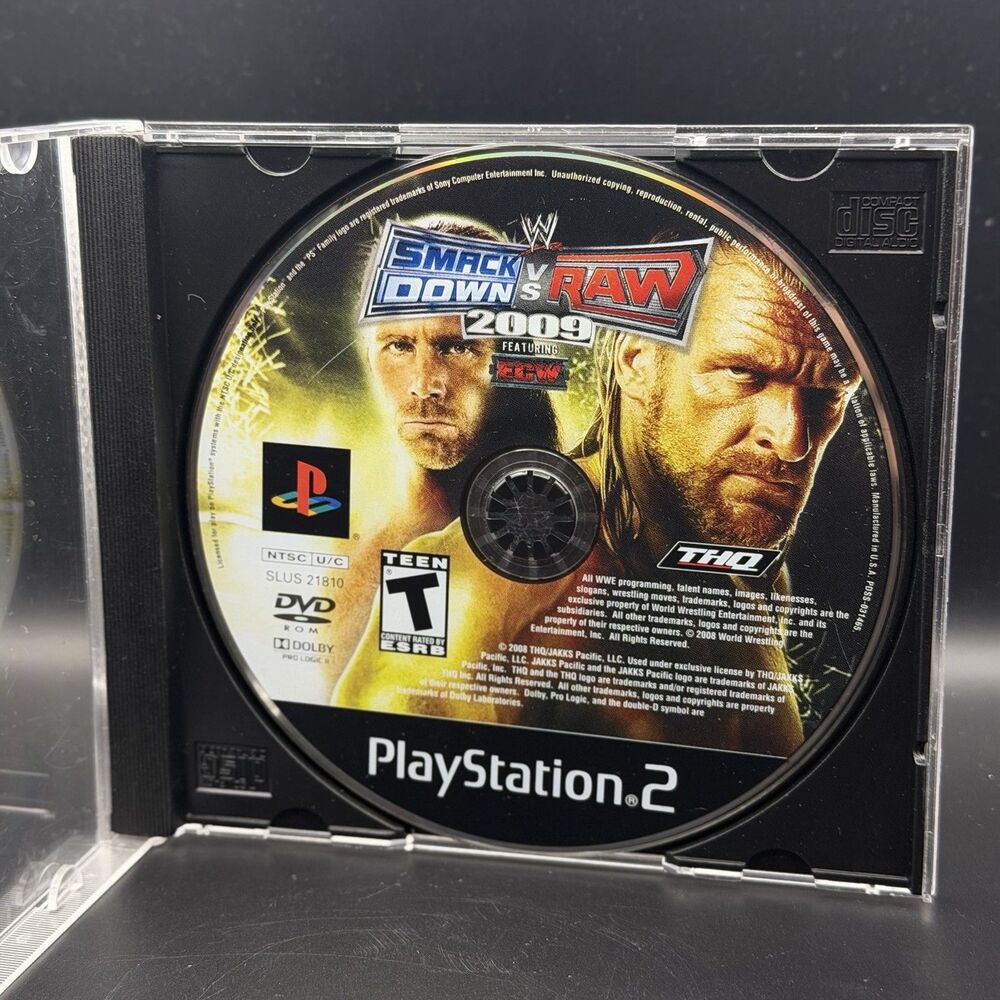 WWE SmackDown vs Raw 2009 (Playstation 2) Disc only